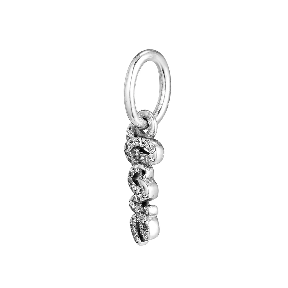 Подходит для браслетов Pandora 100% серебряные бусины 925 пробы бесплатная