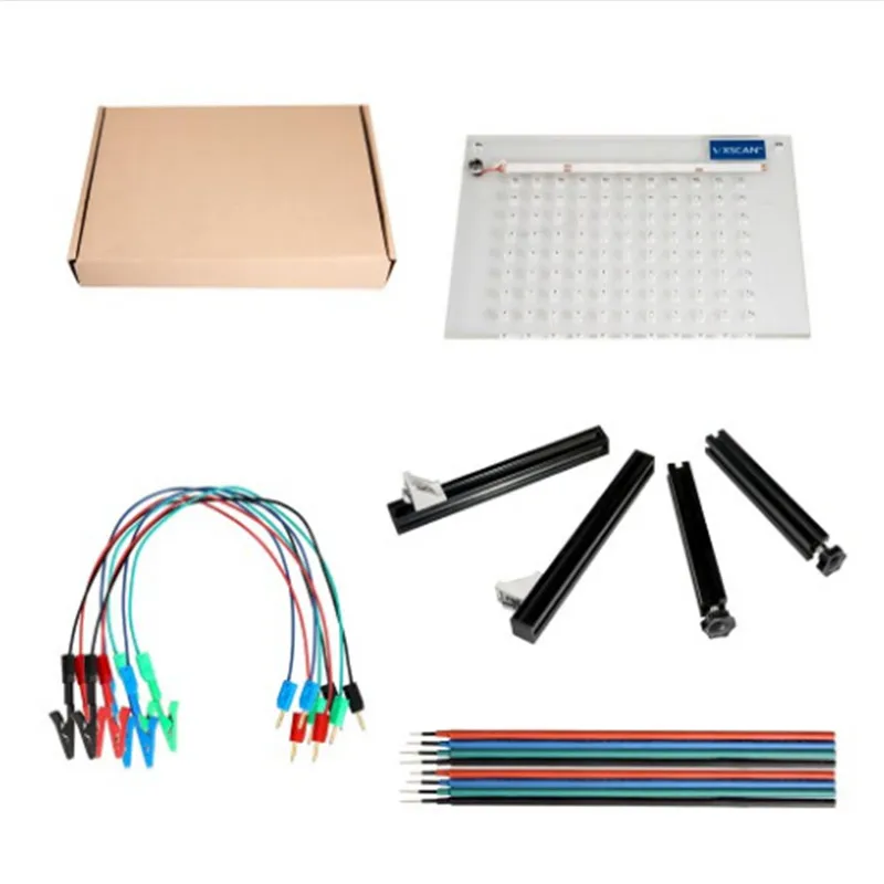 Светодиодный рамка фонового режима отладки с сеткой и 8 зонд ручки для FGTECH BDM100 KESS