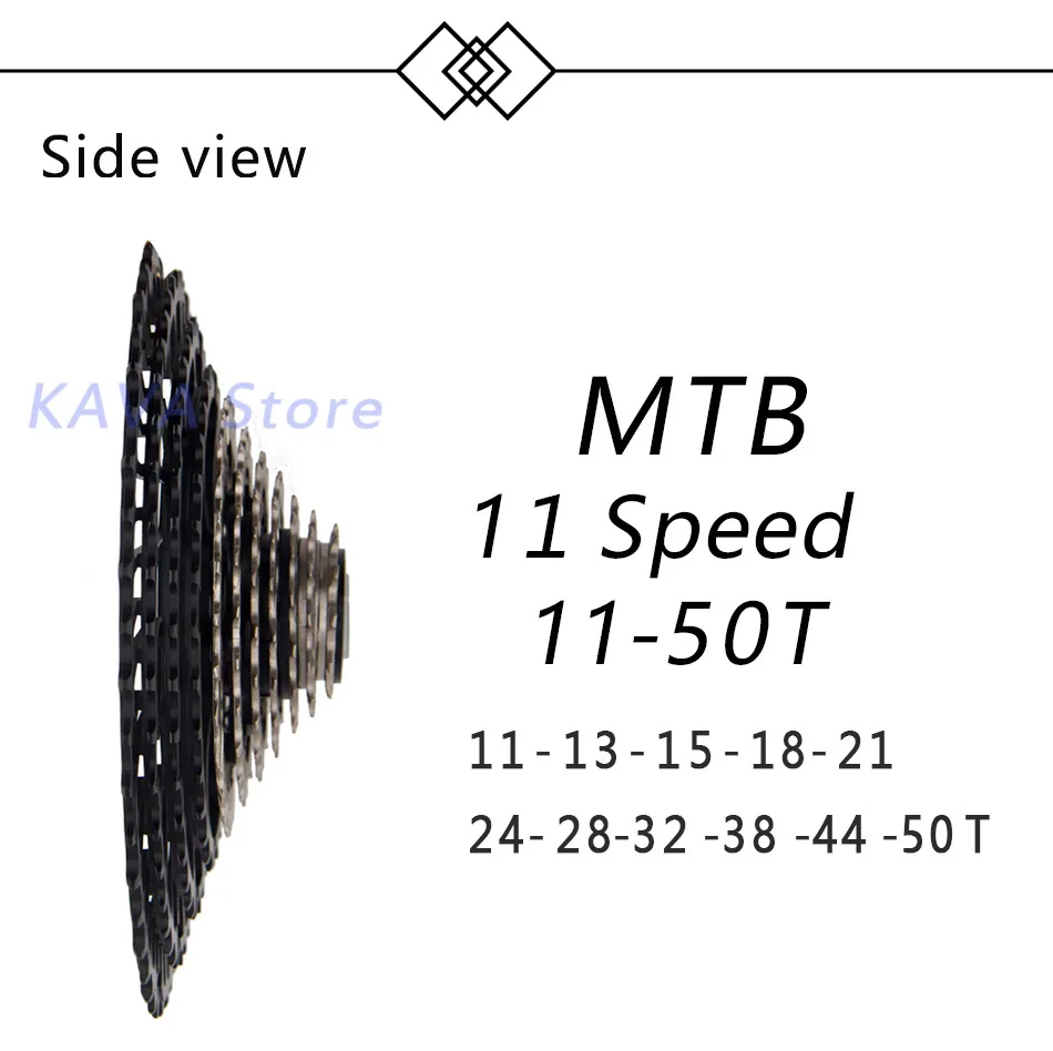 SUNSHNE MTB 11 скоростей 11-50 т кассета 365 г Сверхлегкий велосипед свободного хода 11 Т Запчасти для велосипеда горный для Shimano M9000 M8000 M7000