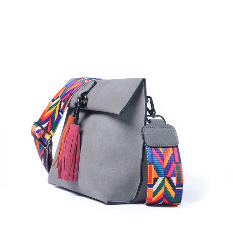 DAUNAVIA Women Bag Crossbody Tassel Shoulder Luxury Handbags Bags Designer Brand Bohemian strap for women | Багаж и сумки