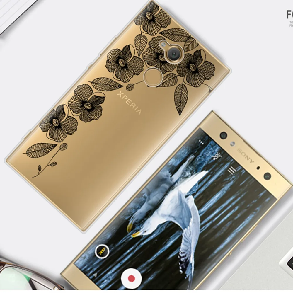 ASTUBIA Case For Sony Xperia XA2 Ultra Silicone Stripe Mandala Flower Cover XA1 XA |
