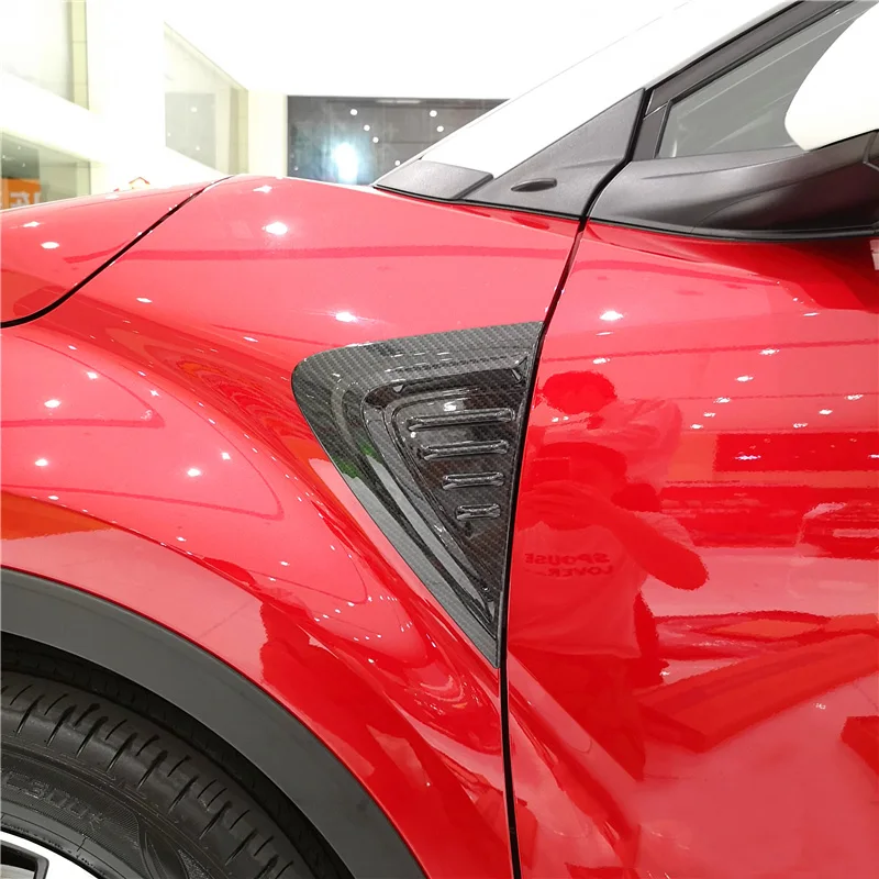 Для Toyota C-HR CHR 2017 2018 углеродное волокно Автомобильная Передняя боковая крышка