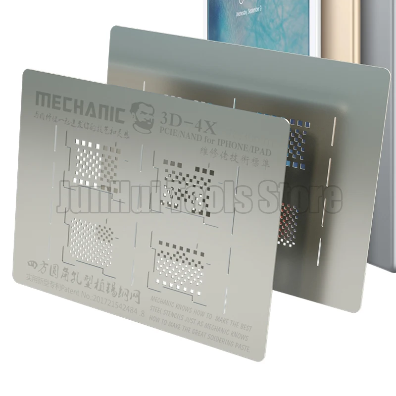 3d mechanic 4x PCIE для iphone и ipad все версии PCIE/NAND/жесткий диск 3D стальные трафареты 0 30 мм