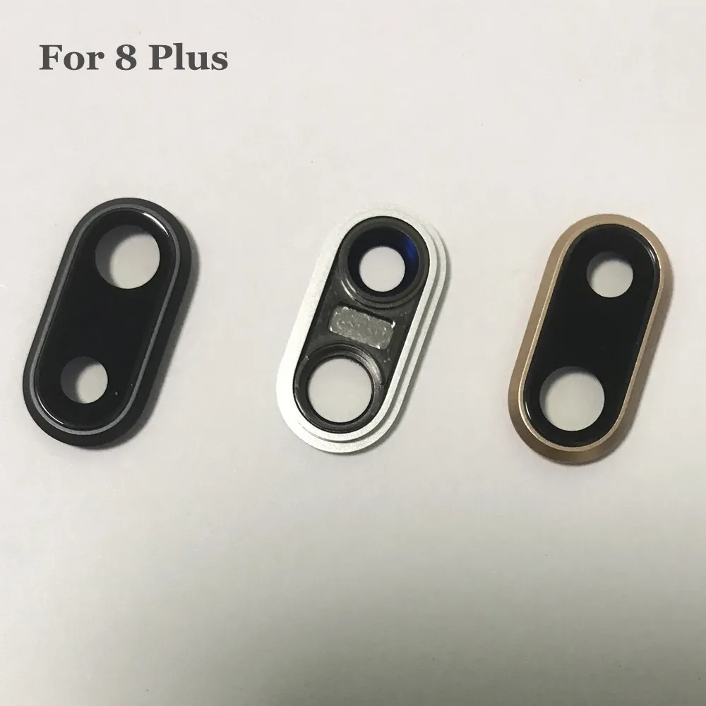 AYJ 1 шт. задняя камера Объектив с рамкой для iPhone 7 8 Plus X Основная камера рамка со стеклом Замена запчастей