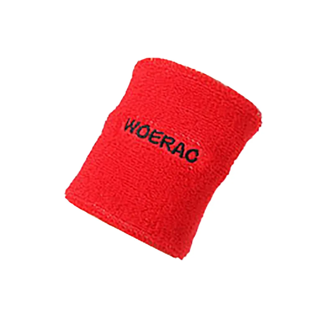 Red Новые свитшоты махровая хлопковая повязка на запястье спортивная для йоги и бега браслет# NN704 - Цвет: Red