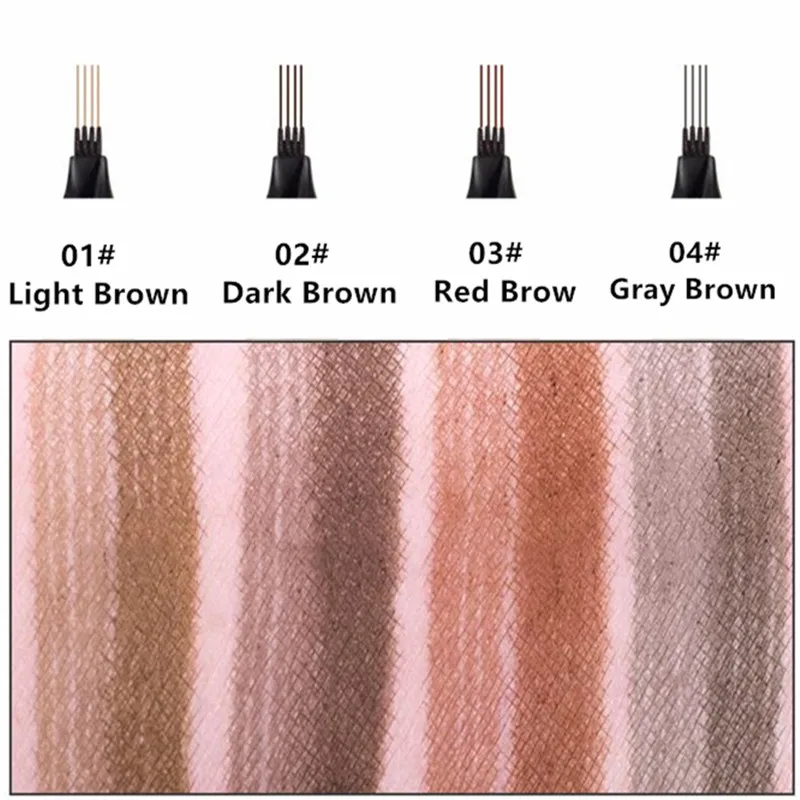 Косметический карандаш для бровей с микроблейдинга водостойкая коричневая