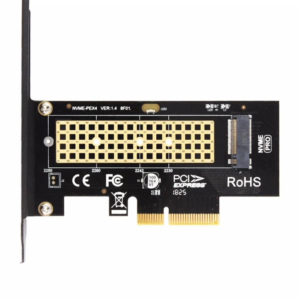 JEYI SK4 Pro M.2 для NVMe SSD NGFF к PCIE X4 адаптер M Key интерфейсная карта поддержка PCI Express 3 0 2230
