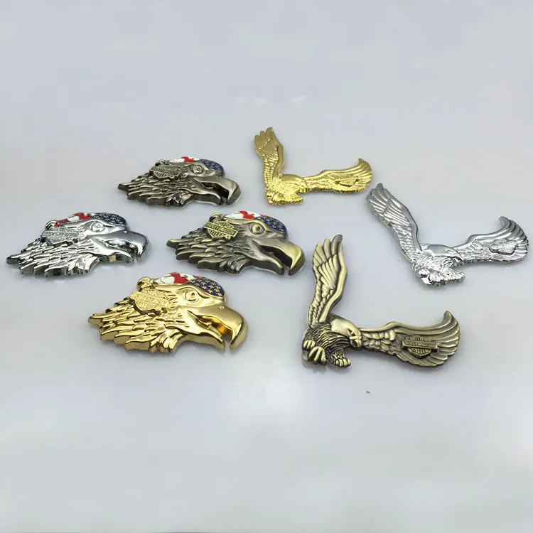 Металлическая Наклейка 3D Eagle из цинкового сплава для автомобиля мотоцикла