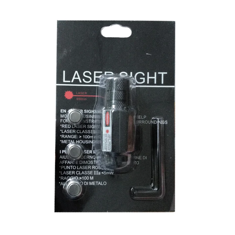 Лазерный прицел с красным лазерным пистолетом мощностью 5 МВт креплением