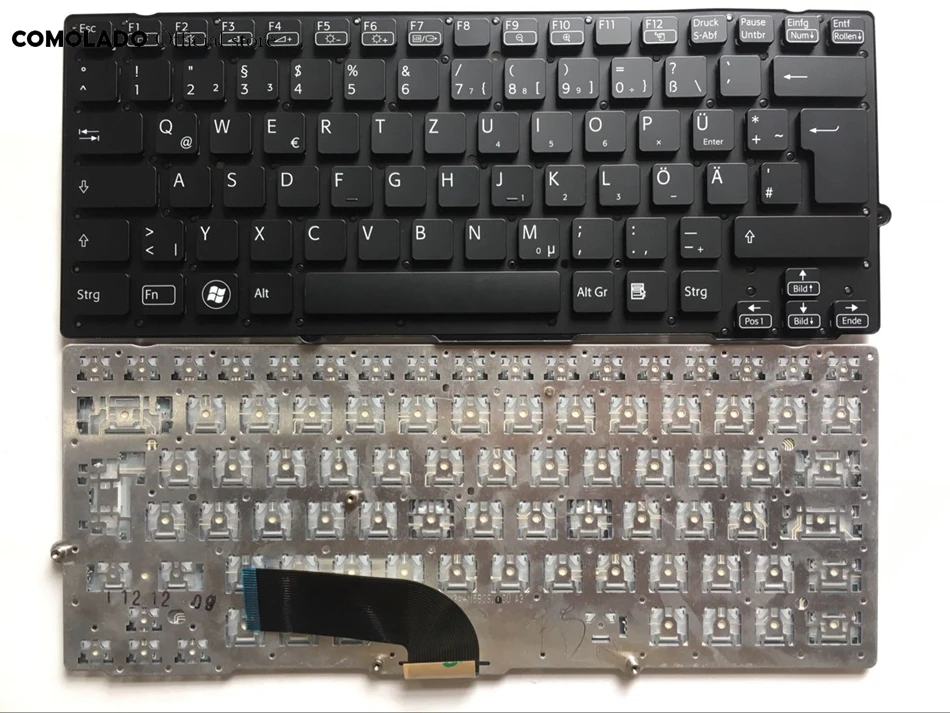 Немецкая клавиатура GR для SONY VAIO VPC SD SB LA SA SD47EC VPCSD19EC SD19EC черная макет|Клавиатуры