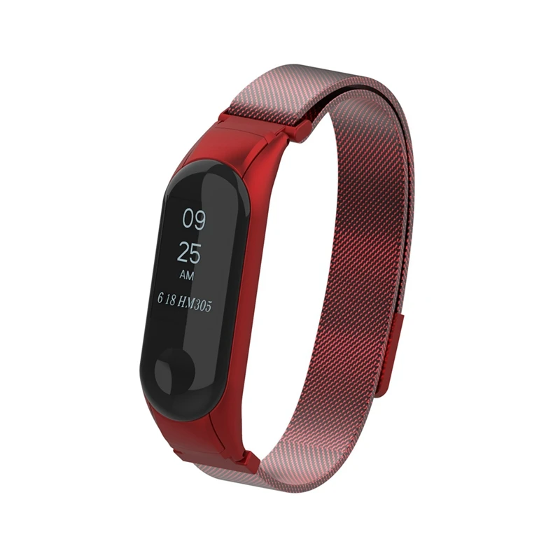 YUEDAER цветной mi Band 3 металлический ремешок для Xiaomi mi Band 3 mi lanese Loop браслет mi Band 3 Correa mi Band 3 аксессуары на магните