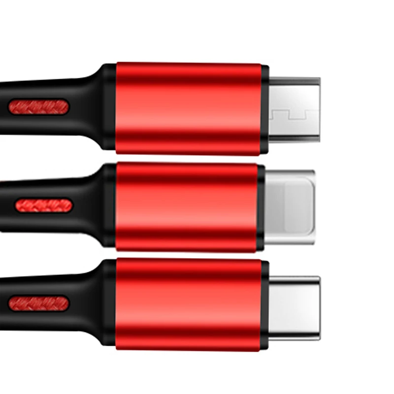 3 в 1 Micro usb type C кабель для зарядного устройства Мульти Usb порт несколько Usb кабель для зарядки Usbc кабели для мобильных телефонов для samsung