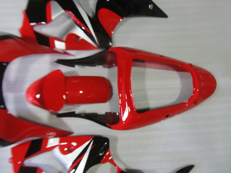 Набор обтекателей из АБС пластика для Kawasaki ZX 6R 1998 2009 серебристый черный красный