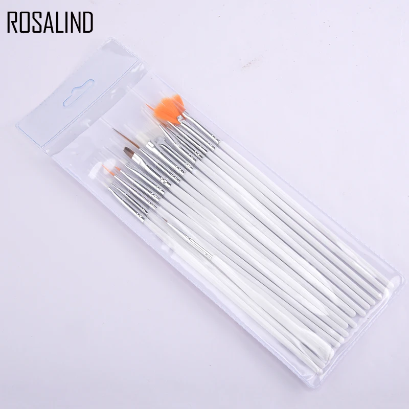 Набор кистей для ногтей ROSALIND 15 шт./компл. кисть рисования гелевые щетки полировки