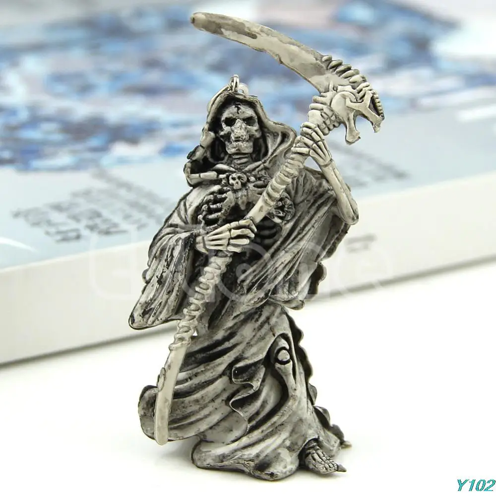 B86 &quotдьявол резиновые Ghostmaster кости скелета брелок серп кошелек сумка Keyring Y102|keychain