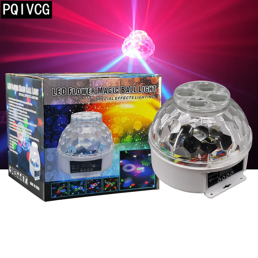 LED Flower Magic Ball Light DMX512 gobo lights KTV, bar, family gathering DJ lights