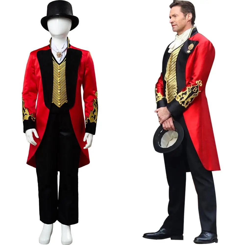 

Child The Greatest Showman P.T. Barnum Cosplay Costume Outfit Uniform Full Suit For Kids Halloween Carnival Cosplay Costumes