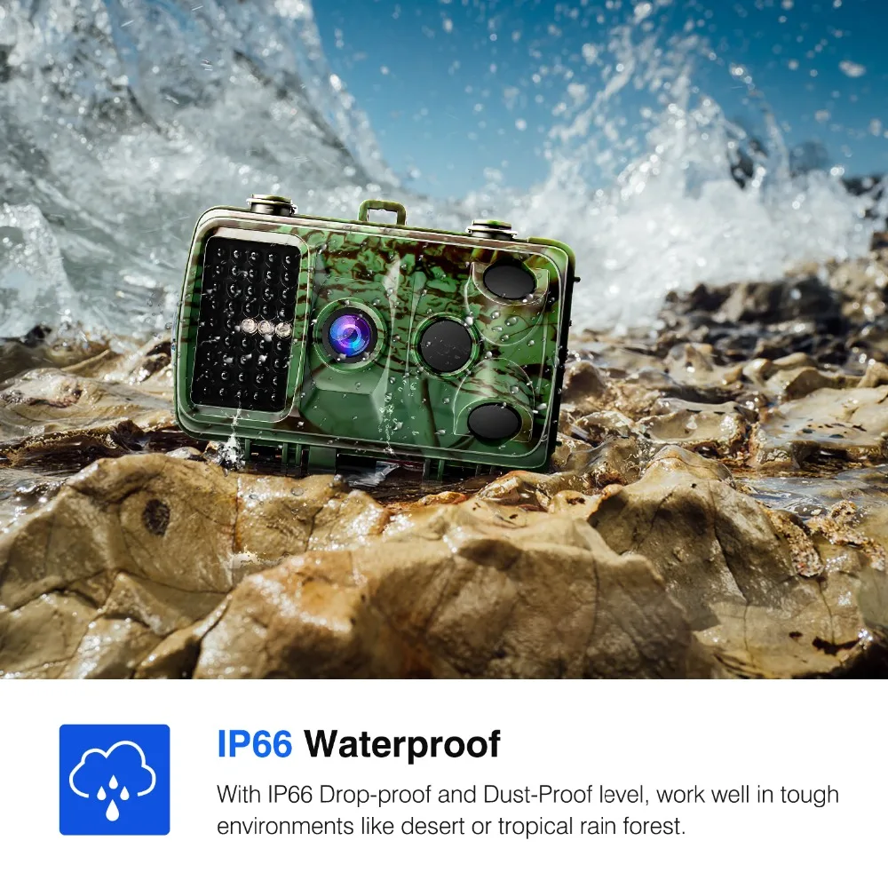 HAHI 12MP фото ловушки 1080 P ночного видения охотничья ловушка HH 632 дикая камера Trail