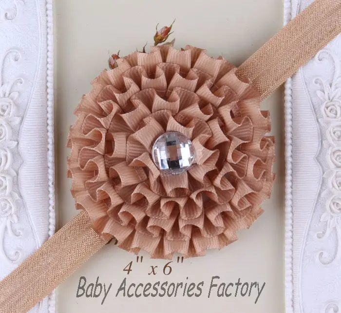 Реквизит для фотосессии лента волос с цветами и стразами Искусственные