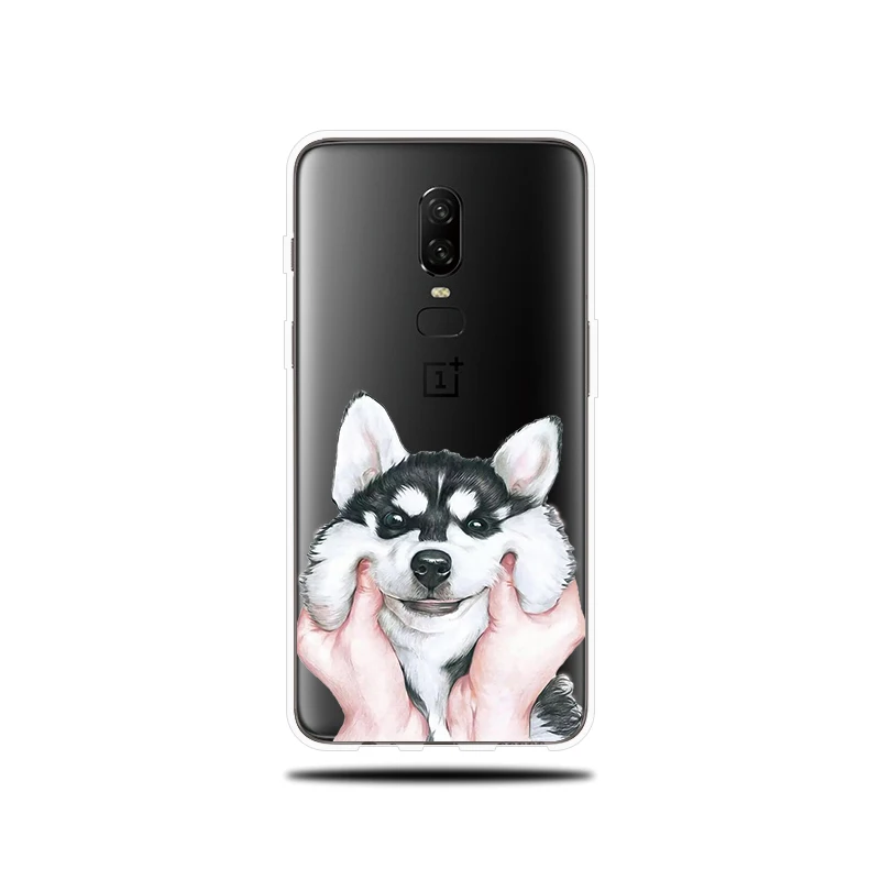 Милые собака и кошка с рисунком силиконовый чехол для телефона OnePlus 5 5T 6 T мягкий