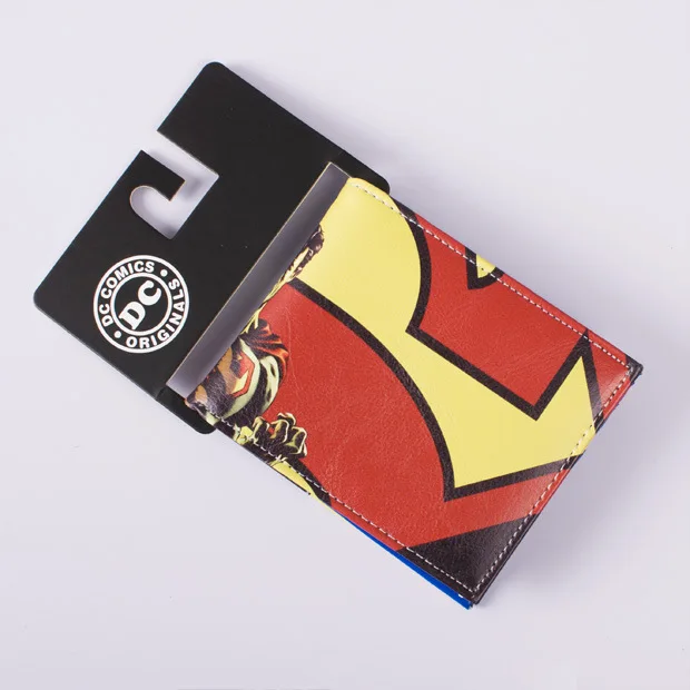 Superman Комиксы DC Marvel кожаный бумажник Доктор Кто Тардис Доктор Кто Karte Полиция Box доллар цена кошелек синий Женские Кошельки Carteras - Цвет: Superman