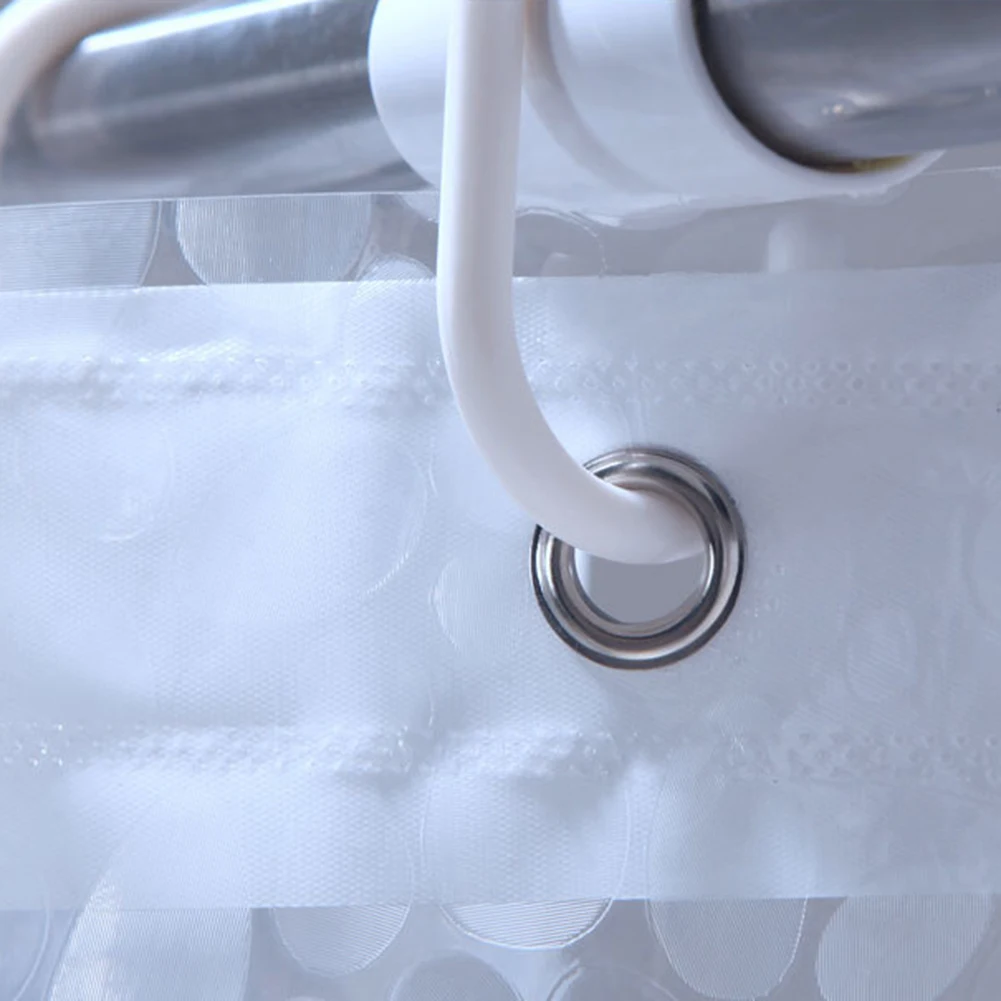 Новая полупрозрачная Водонепроницаемая душевая занавеска с узором из булыжника