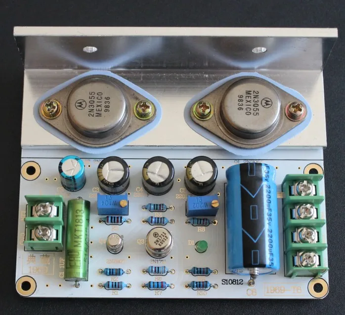 Diy наборы 1 шт. Плата усилителя класса A JLH (JLH) высокое качество PCB MOT 2N3055 с