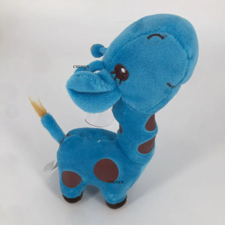 Плюшевая игрушечная кукла с присоской желтого и синего цвета размером 18 см |