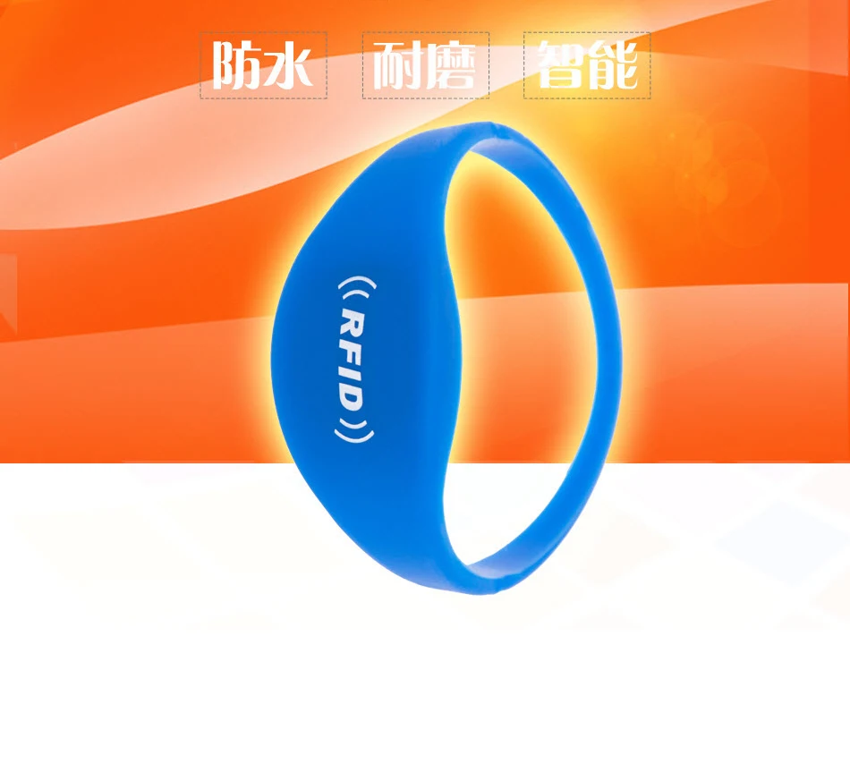 RFID силиконовый браслет T5577 чип считывание и запись 125 кГц без запаха контроль