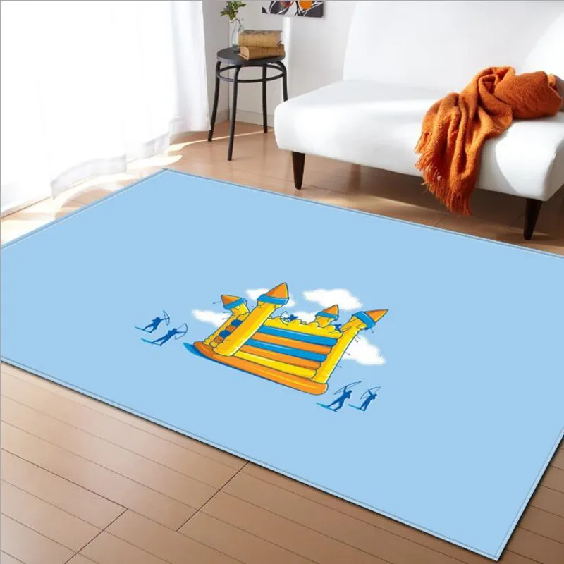 Гостиная ковер для ребенка домашняя Нескользящая Rugs Большие размеры Декор Ковер дети спальня большая площадь, играть в игру мягкие ковер alfombras