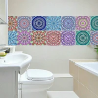 mandala style pvc waterproof bathroom kitchen room tile stickers wall stickers moistureproof wall paper 20x100cm