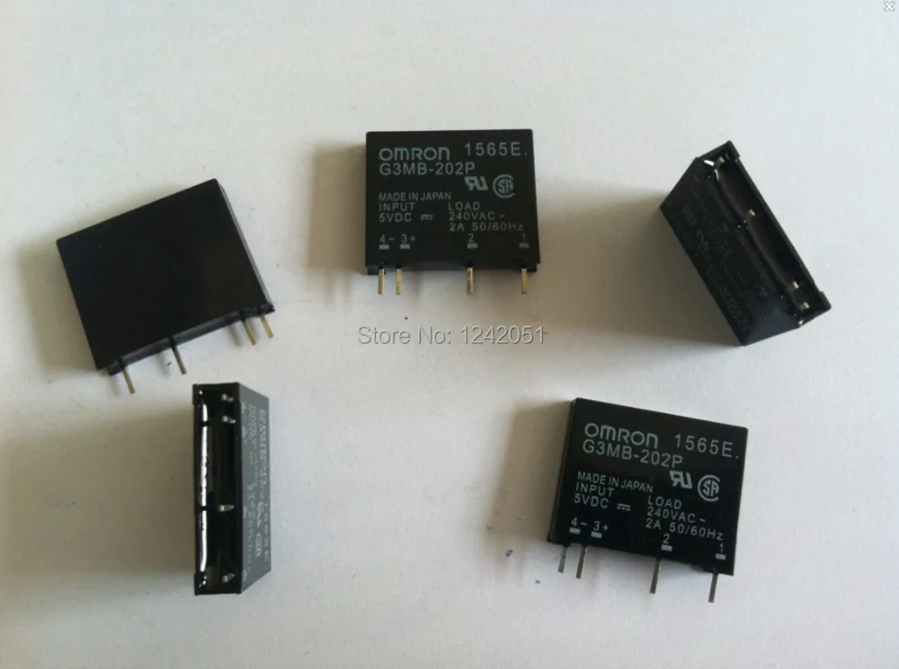 

10pcs G3MB-202P DC-AC PCB SSR In 5VDC,Out 240V AC 2A Solid State Relay