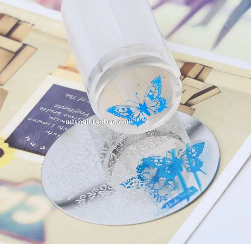 

20PCS/Lot New 2.8CM Clear Nail Stamper Silicone Stamping Nail Art Jelly Stamper Clear Stamper Clear Jelly Stamp Jelly Stempel N1