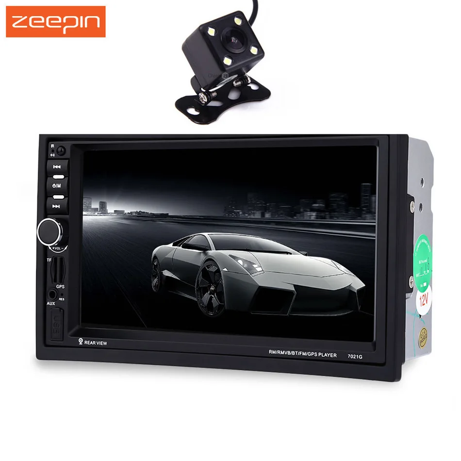 Zeepin7021G 2 DIN Авто Мультимедийные плееры для автомобиля + GPS навигация 7 ''HD