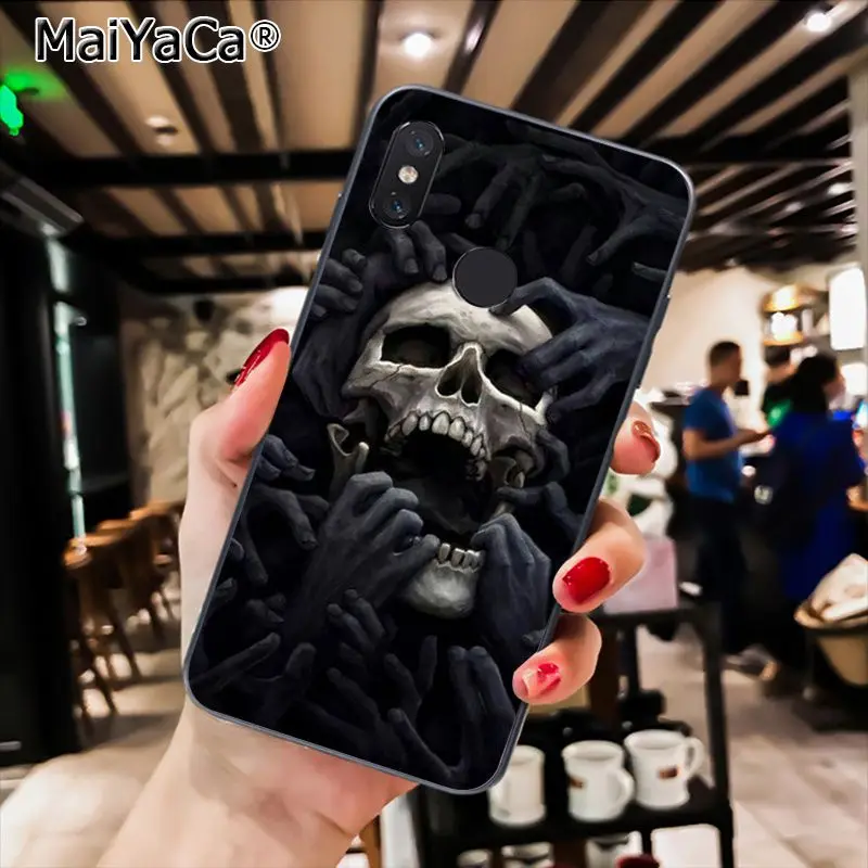 MaiYaCa Мрачный Жнец "скелетная" DIY чехол для телефона для Xiaomi Redmi8 4X 6A S2 7A 6A Redmi 5 5Plus Note5 7 Note8Pro