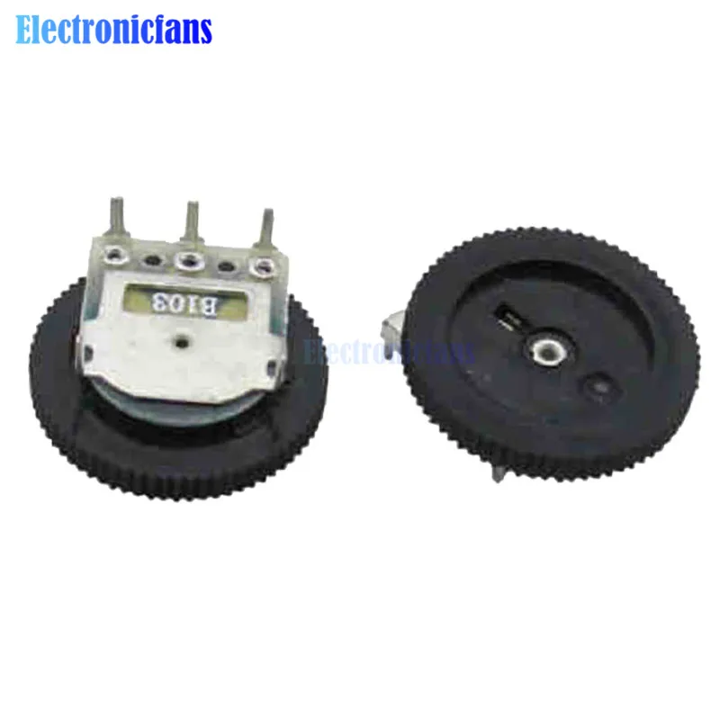 10 шт. двойной потенциометр B103 диаметр 10K звуковой потенциометр|10k audio potentiometer|audio