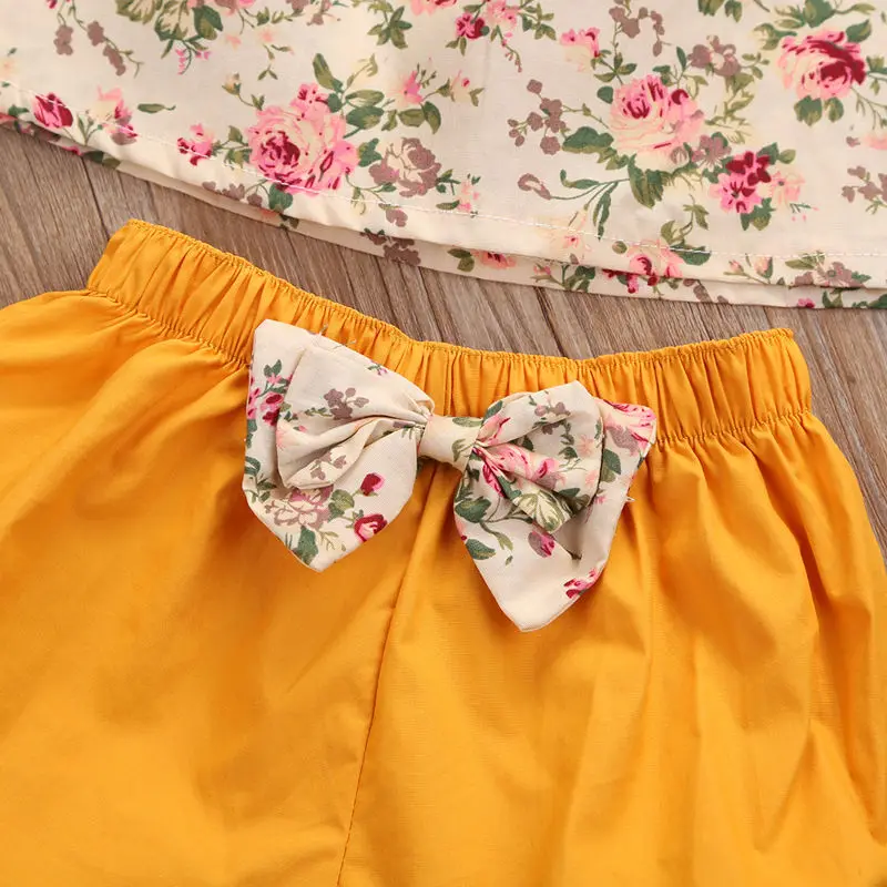 Комплект одежды для маленьких девочек коллекция 2017 года популярная летняя