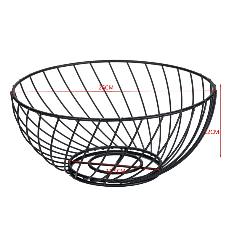 Железная корзина для фруктов Столешница Корзина и овощей дисплей стенд