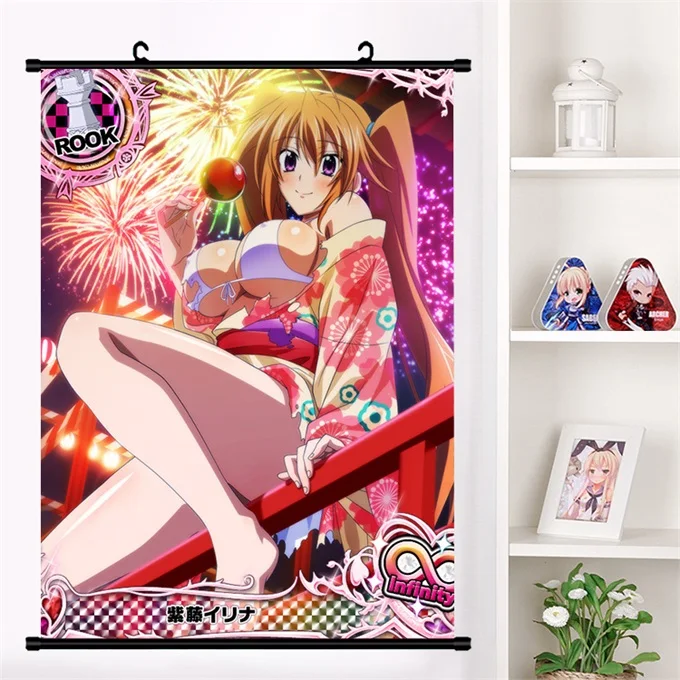 N Аниме старшеклассница DxD Ravel Phoenix Rossweisse настенные свитки Фреска плакат мультфильм свиток Живопись Домашнее Искусство украшение холст стены - Цвет: N