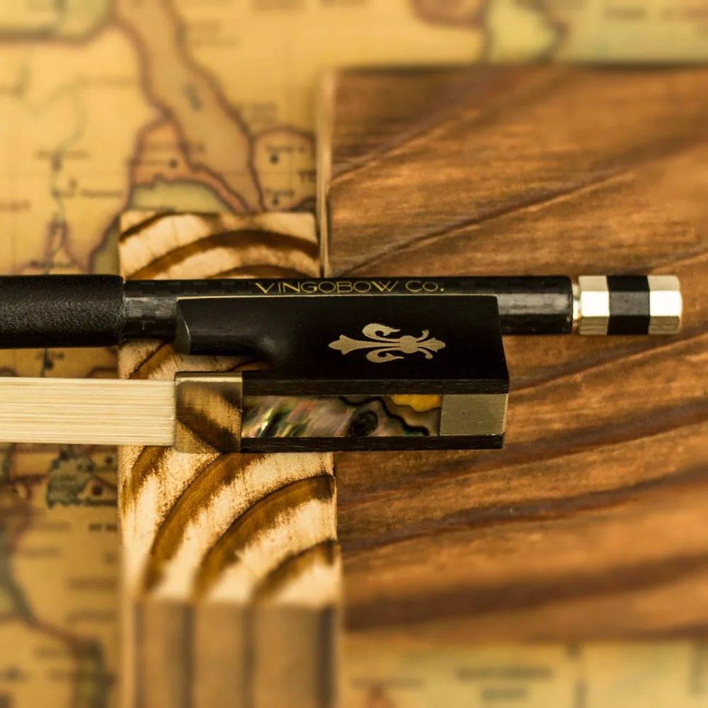 

Бесплатная доставка 4/4 Размер 114 в Тканое карбоновое волокно скрипка с бантом прямой Высокое качество эбеновая лягушка белая грива