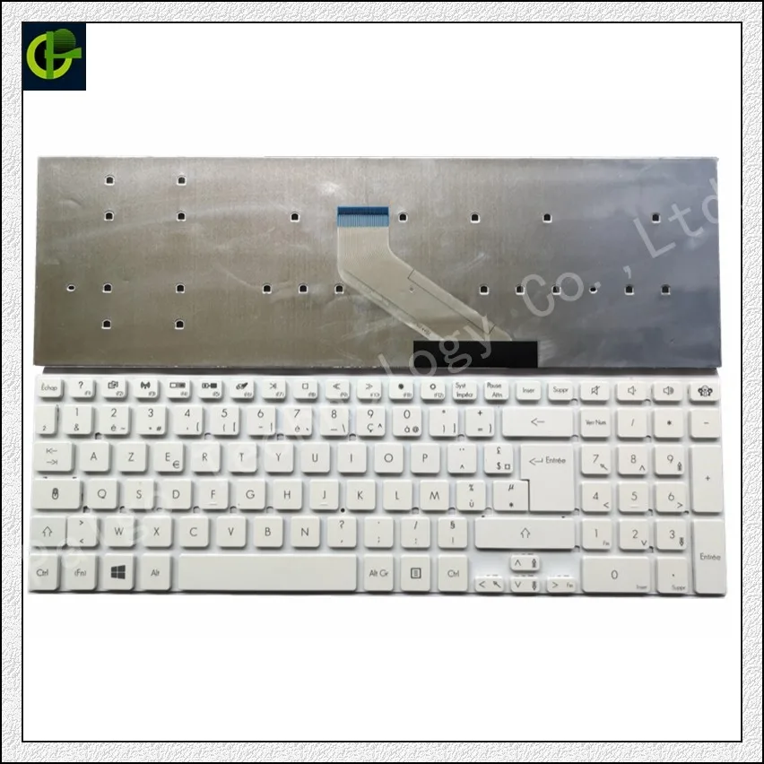 

French Azerty Keyboard for Acer Aspire ES1-571 E5-721 E5-731 E5-731G E5-771 E5-771G START ES1-512 ES1-711 ES1-711G white FR