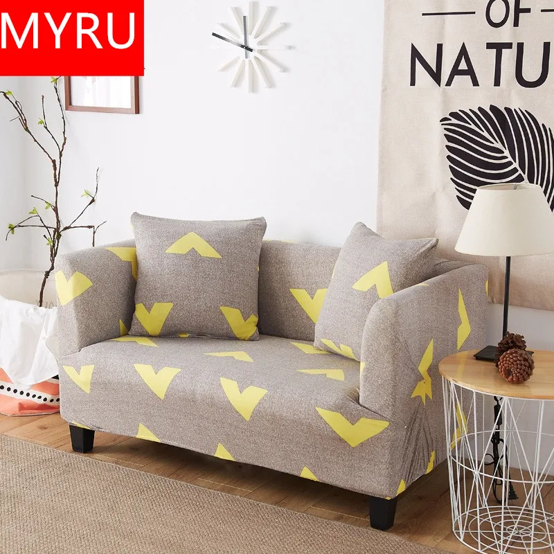 

Modern Geometric Sofa Slipcovers Tight Wrap All-inclusive Slip-resistant Elastic Cubre Sofa Towel Corner Sofa Cover Couch Cover