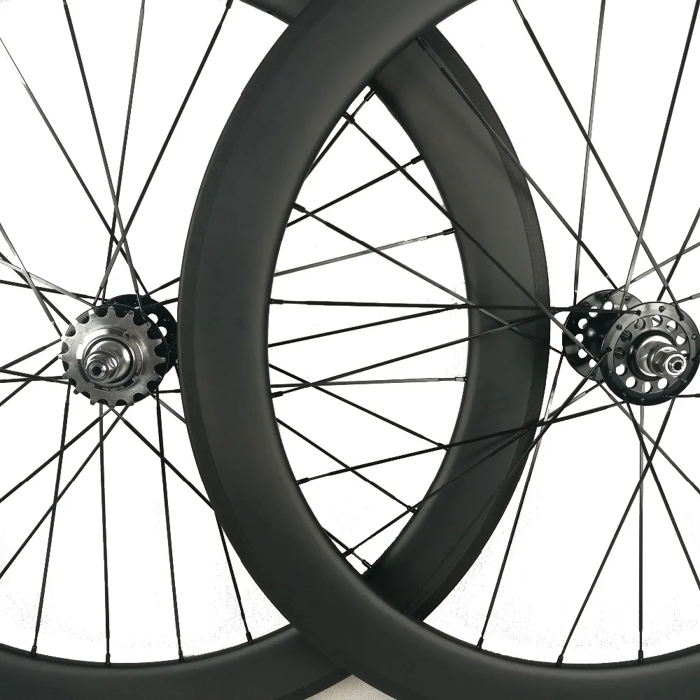 High quality 23mm width U-Shape 60mm tubular carbon track wheels quick deliery China made fixed gear&ampsingle speed wheel sets | Спорт и