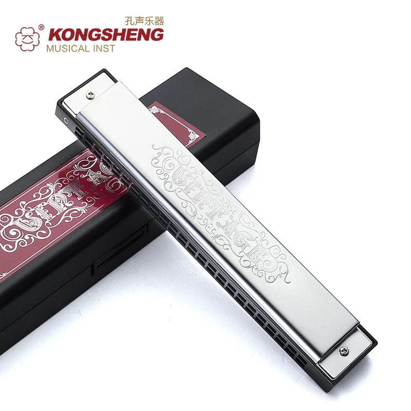 Инструменты KONGSHENG Tremolo для ветряных инструментов с 24 отверстиями губная гармошка