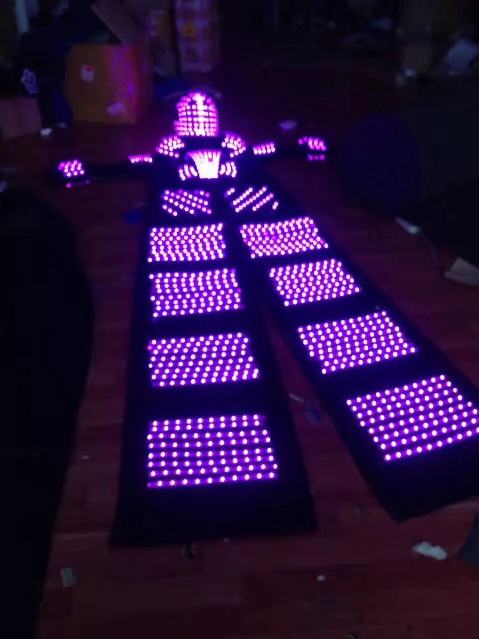 

LED Robot LED stilts robot costume Led stage performance service helmet
