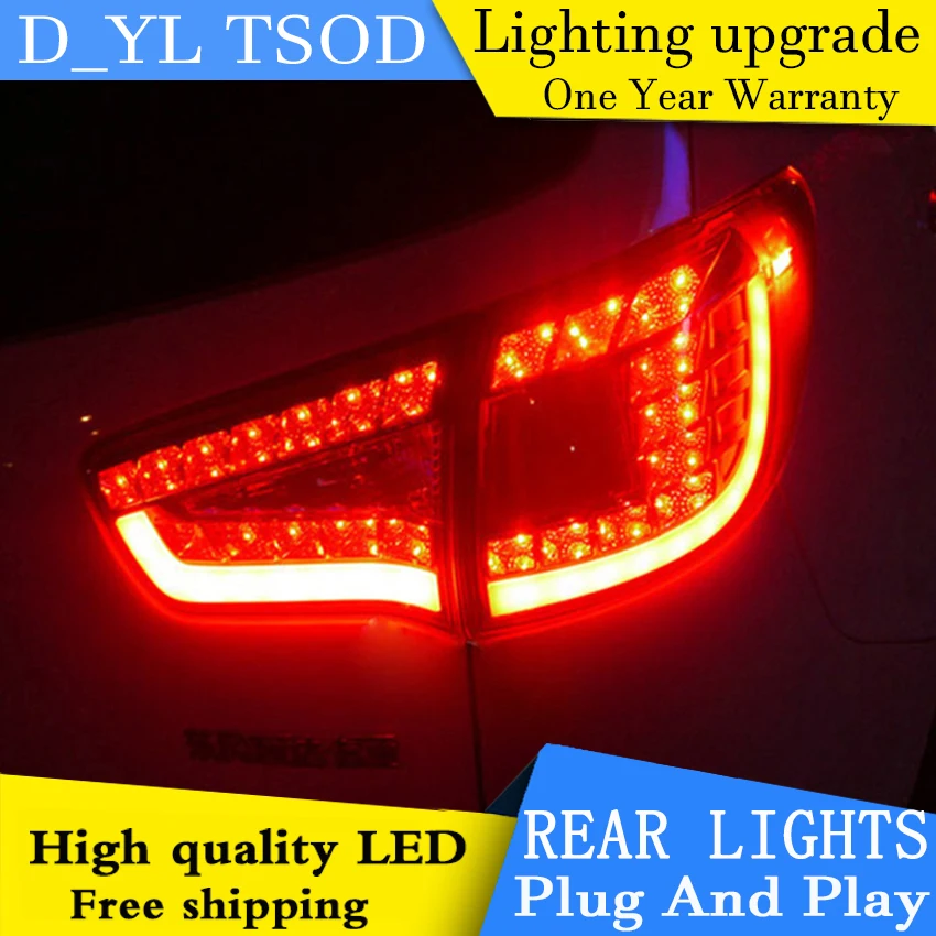 Автомобильный Стайлинг для Kia Sportage R задних сигнальных огней 2011 2014 светодиодный