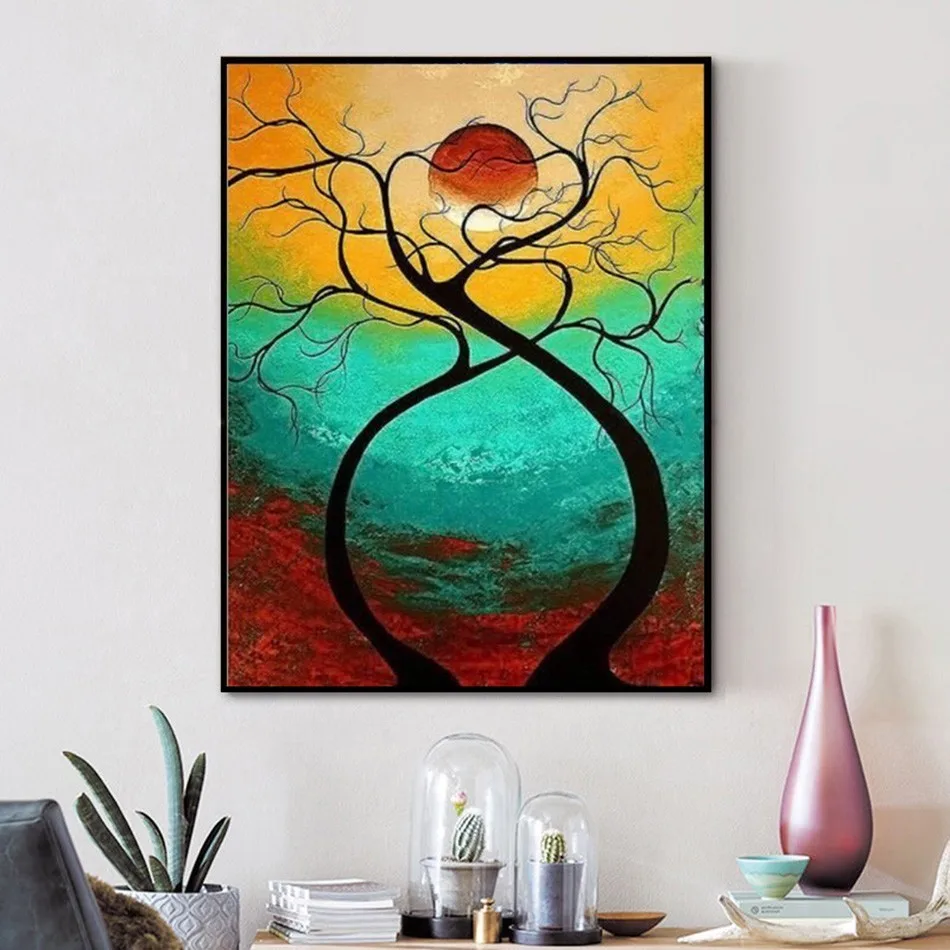 

Abstract Scenic Diamond Painting Accessories Colorful Full Drill Diamond Paintings Decorative 5D DIY Embroidery Diamant Painting