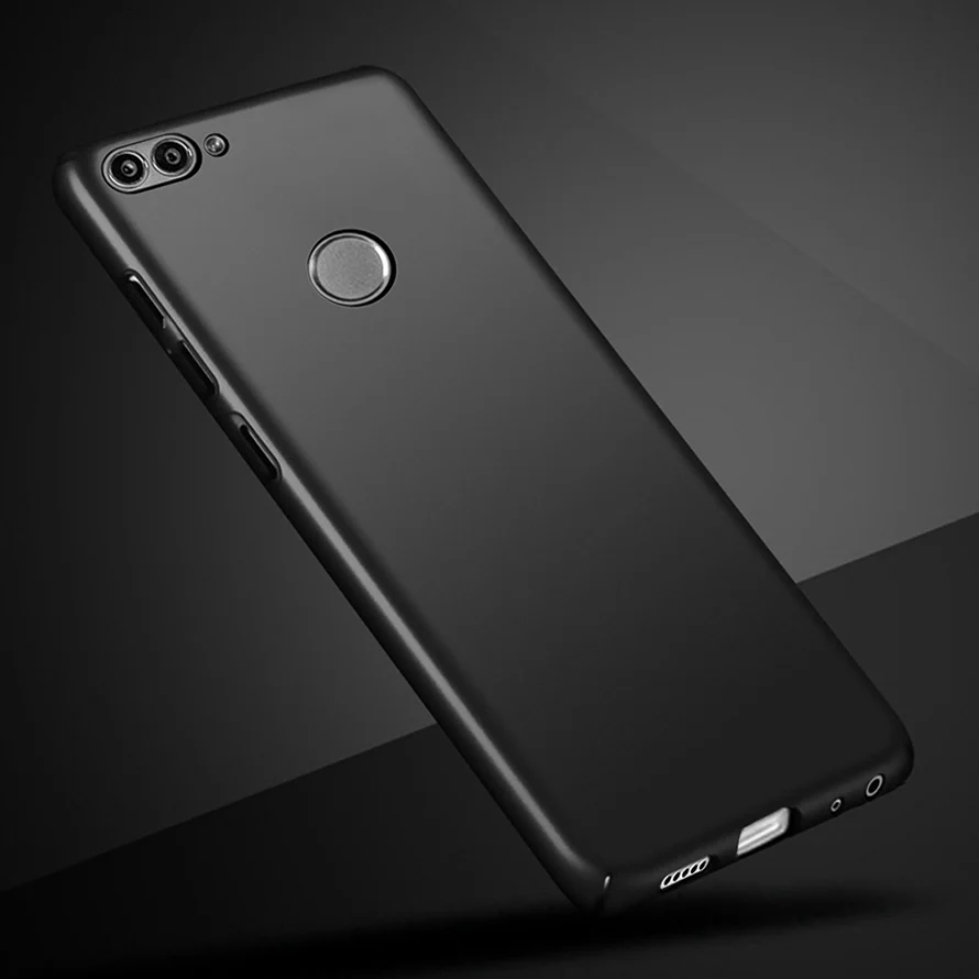Роскошный чехол для Huawei P Smart жесткий пластиковый прозрачный ударопрочный задней