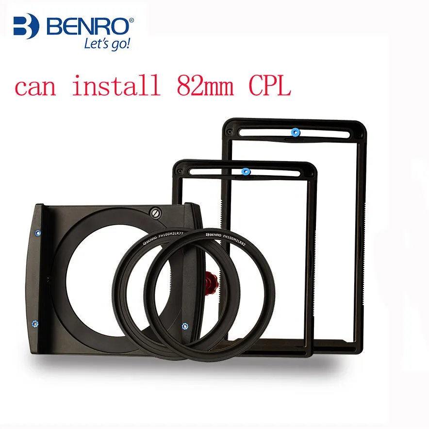 FH100M2 Benro FH100M2 квадратный фильтр системы ND/GND/CPL фильтр держать поддержка установить 3 подставка для фильтра содержит 82/77 разъем - Цвет: FH100M2