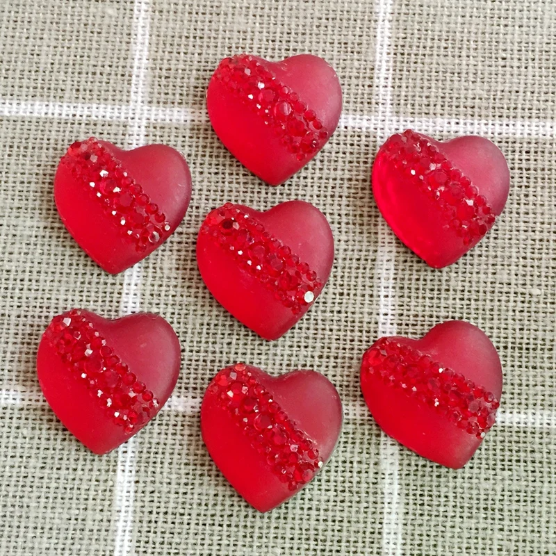 20 шт. стразы из смолы в форме сердца мм|resin rhinestones|rhinestone accessorieswedding rhinestone |